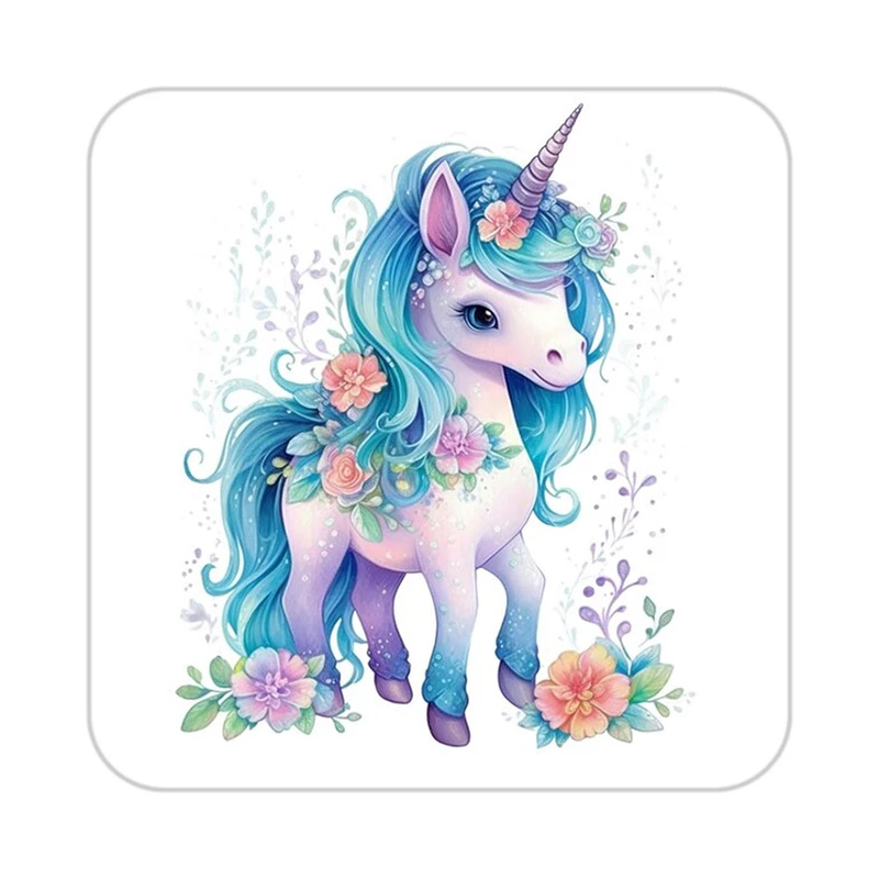 زیر لیوانی کاکتی طرح اسب تک شاخ و یونیکورن مدل mp32960