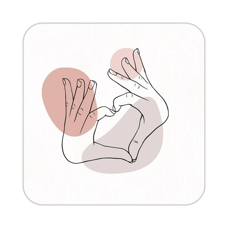 زیر لیوانی کاکتی طرح عاشقانه مدل mp38594