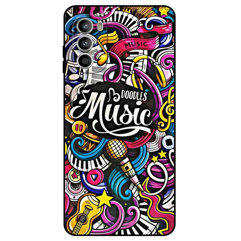 کاور مگافون طرح موزیک مدل 8241 مناسب برای گوشی موبایل موتورولا Moto G52