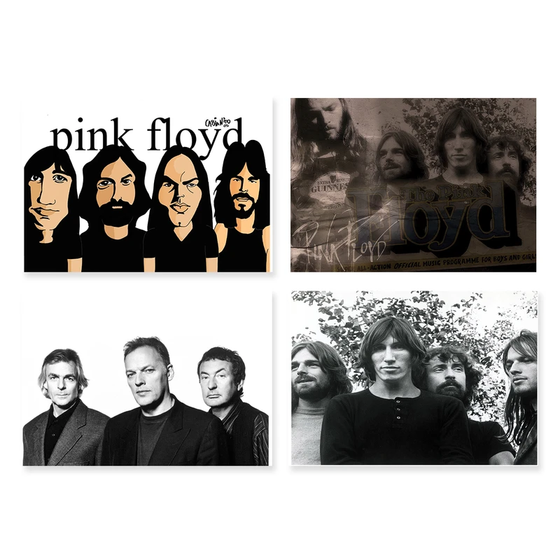 پوستر طرح پینک فلوید کد A-2141-Pink Floyd مجموعه 4 عددی