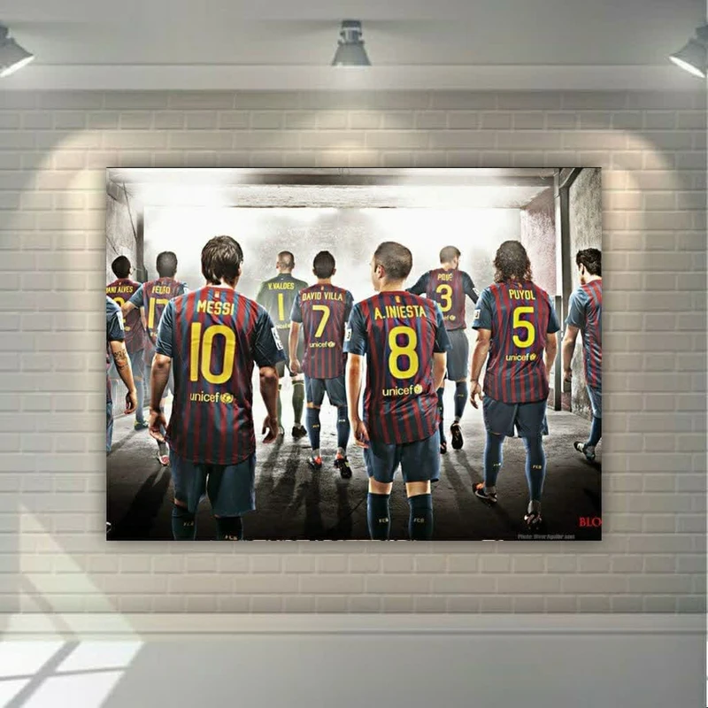 تابلو بوم طرح ورزشی مدل فوتبالیست ها کد BK1688