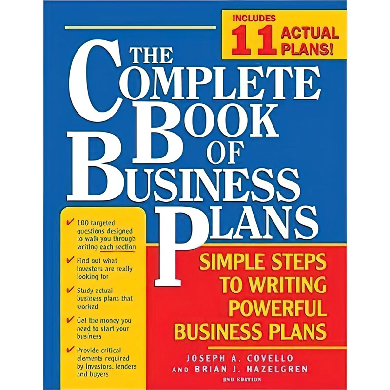 کتاب The Complete Book of Business Plans اثر Joseph Covello and Brian Hazelgren انتشارات Sourcebooks