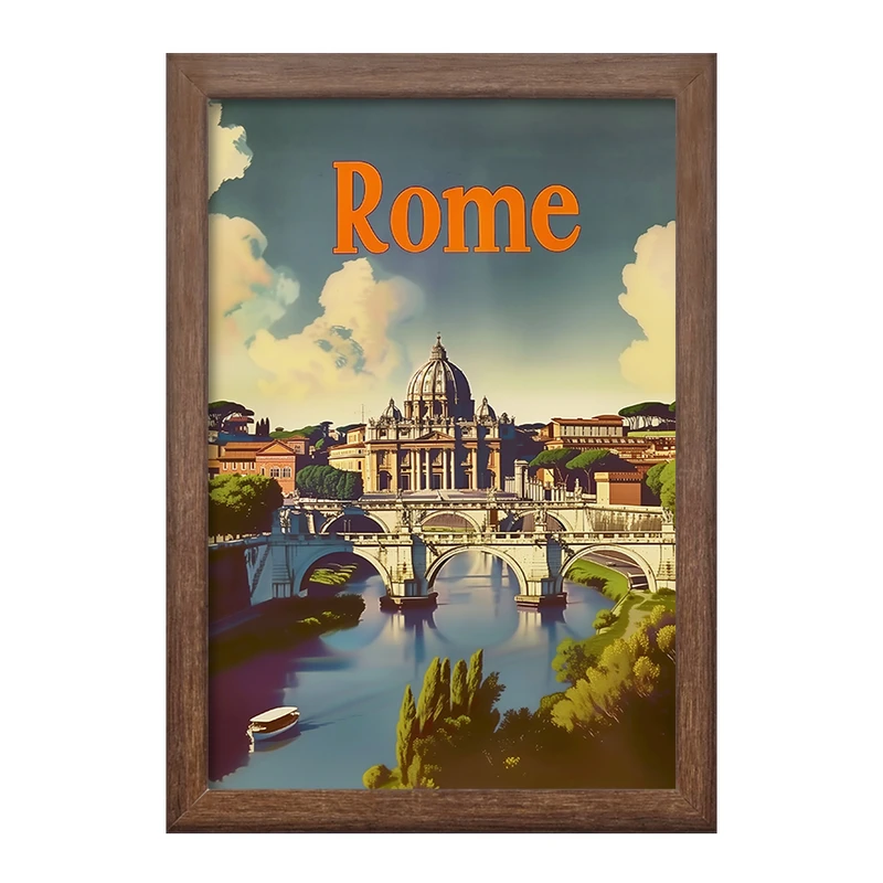 تابلو خندالو طرح رم (Rome) کد F4941