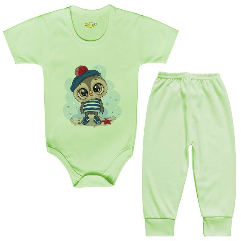 ست بادی و شلوار نوزادی کارانس مدل BSTG-3147