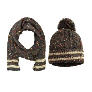 ست کلاه و شال گردن بافتنی بچگانه کولزیون کد 626