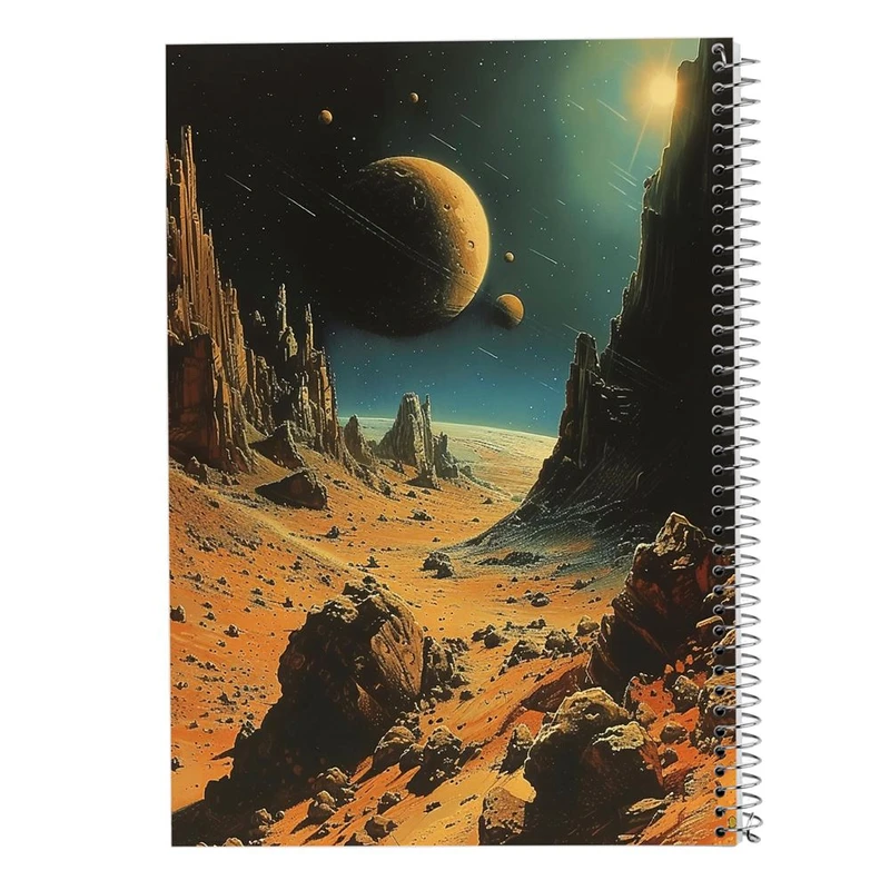 دفتر ژورنال نویسی 50 برگ مدوپد مدل نقطه ای طرح فضا کد DF15095