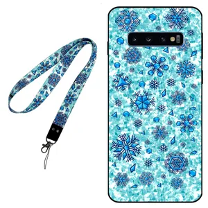 Megafone Snow Flake 0014 Cover For Samsung Galaxy S10 Mobile Neckband 