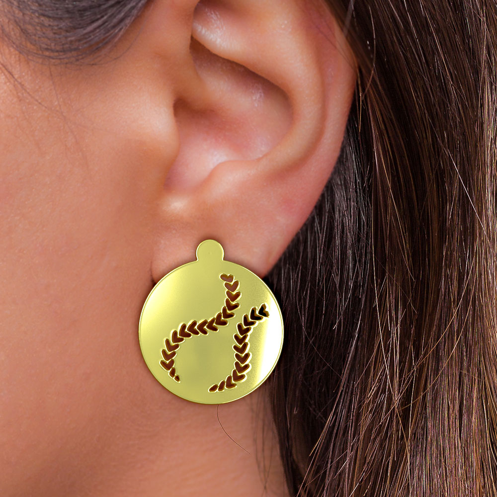 گوشواره طلا 18 عیار زنانه مدوپد مدل دایره و برگ کد GA1-12234