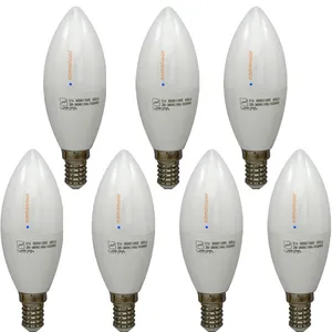 لامپ ال ای دی 7 وات نمانور مدل شمعی پایه E14 بسته 7 عددی