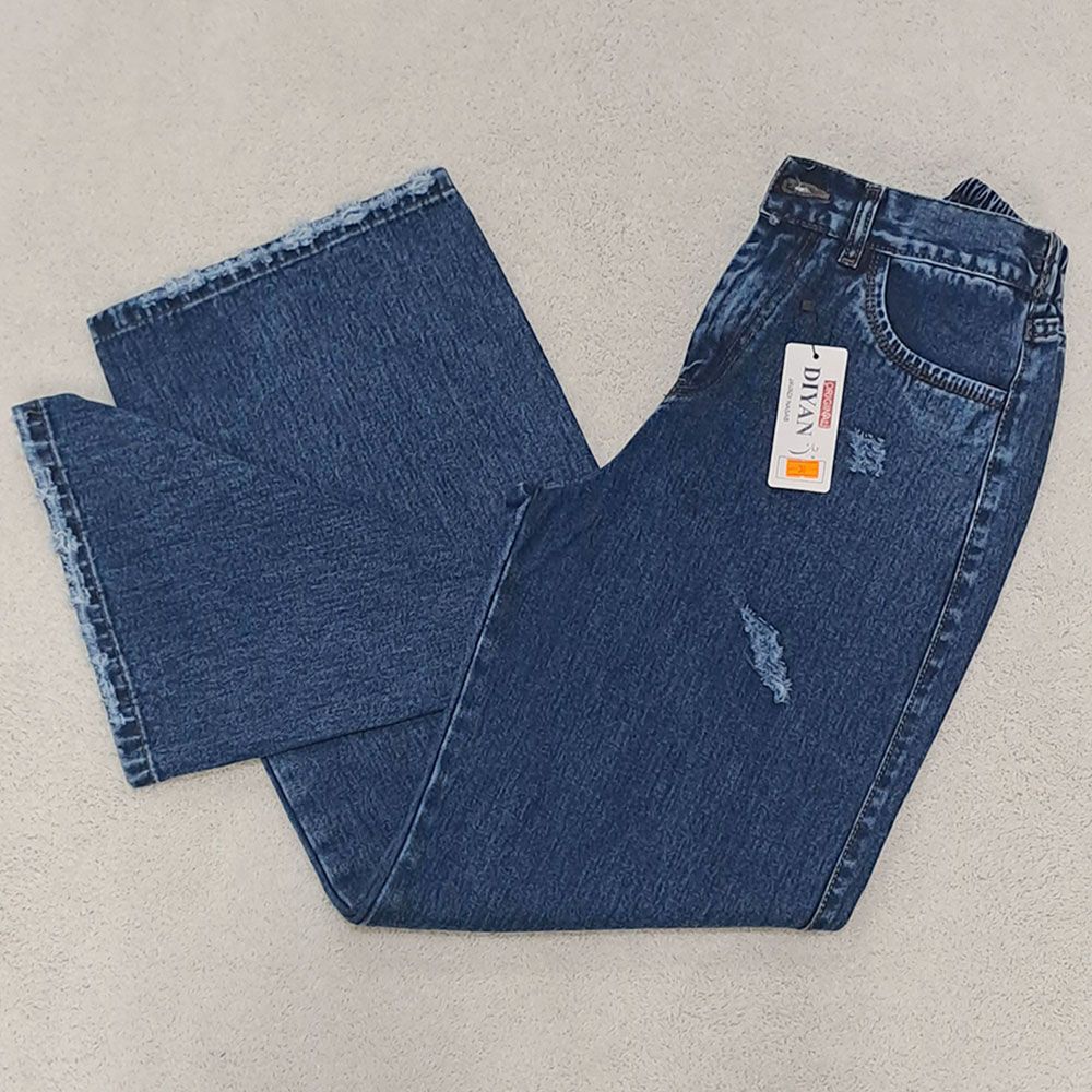 شلوار جین زاپ دار زنانه دیان مدل بگ -  - 10