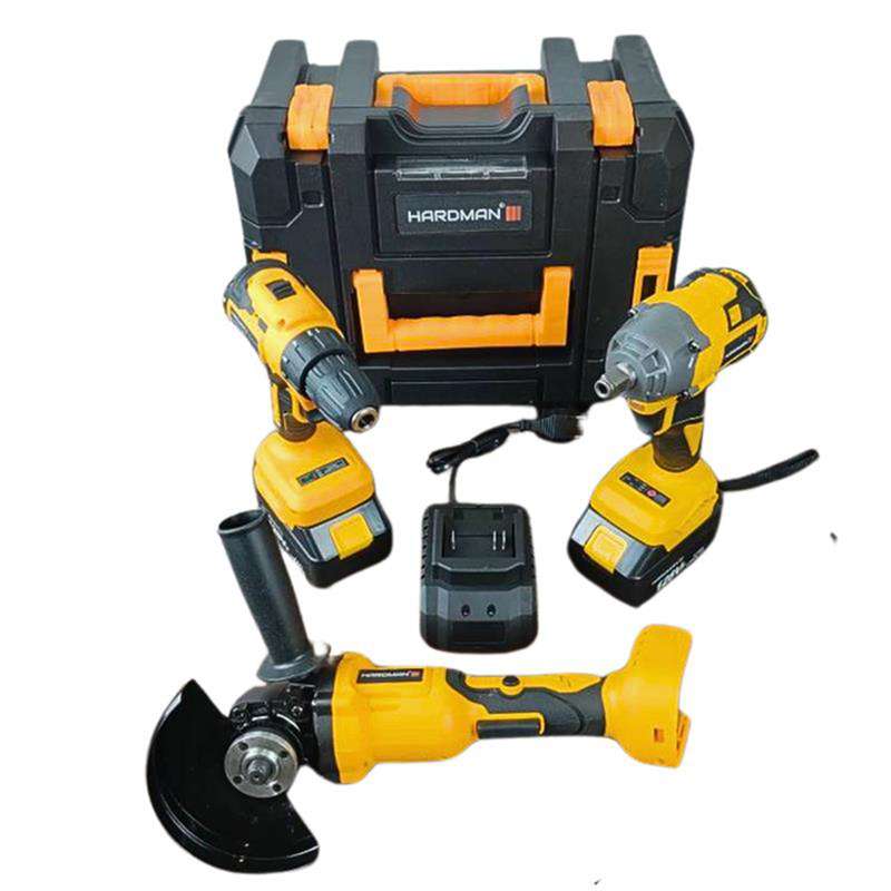 مجموعه سه عددی دریل مینی فرز و بکس شارژی براشلس هاردمن کد 3in1