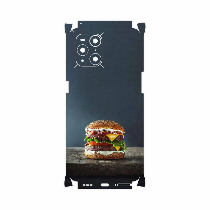 برچسب پوششی ماهوت مدل Hamburger-FullSkin مناسب برای گوشی موبایل اپو Find X3 Pro