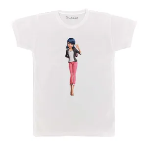 تی شرت بچگانه پرمانه طرح دختر کفشدوزکی کد pmt.5254