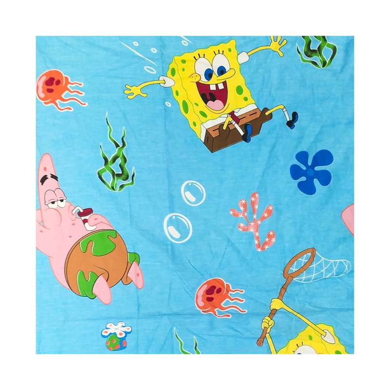 ملحفه آدنو مدل باب اسفنجی کد CH44 یک نفره سایز 140x250 سانتیمتر
