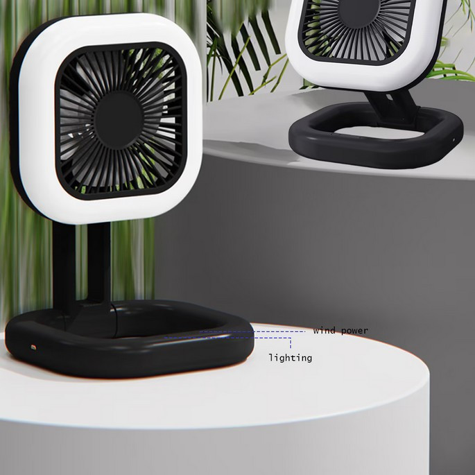 پنکه رومیزی مدل RingLight ظرفیت 2600 میلی آمپر ساعت