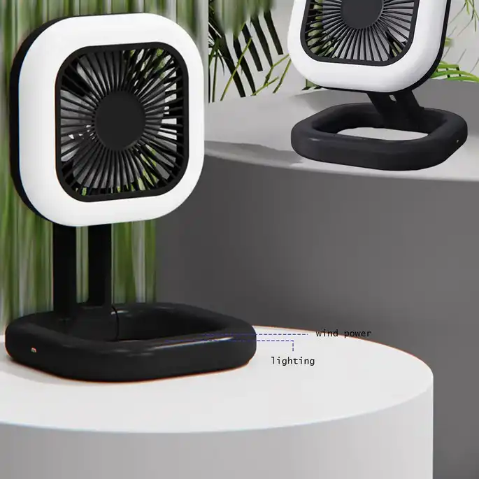 پنکه رومیزی مدل RingLight ظرفیت 2600 میلی آمپر ساعت