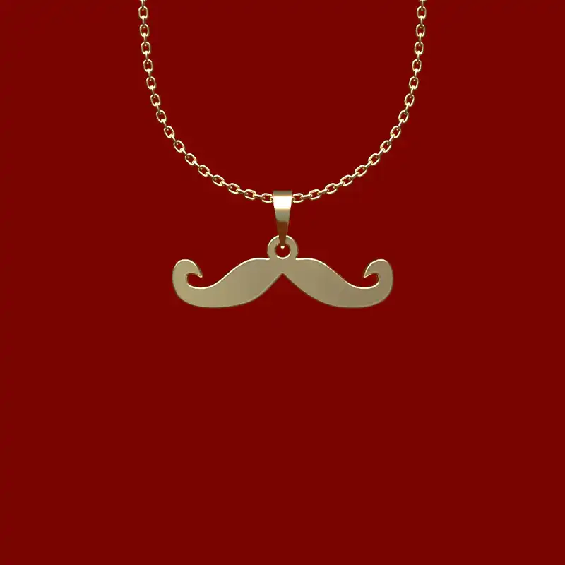 گردنبند طلا 18 عیار زنانه مدوپد مدل سبیل کد Q2-1-1032