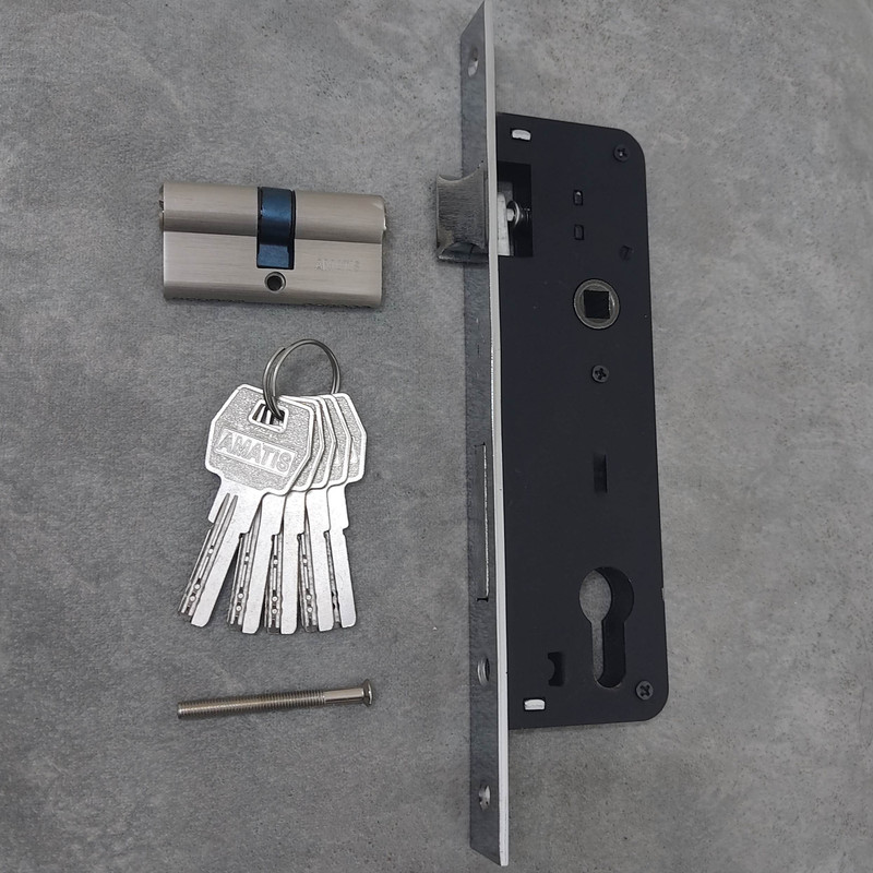 قفل و سیلندر آماتیس مدل آلومینیومی کد 4.5CM