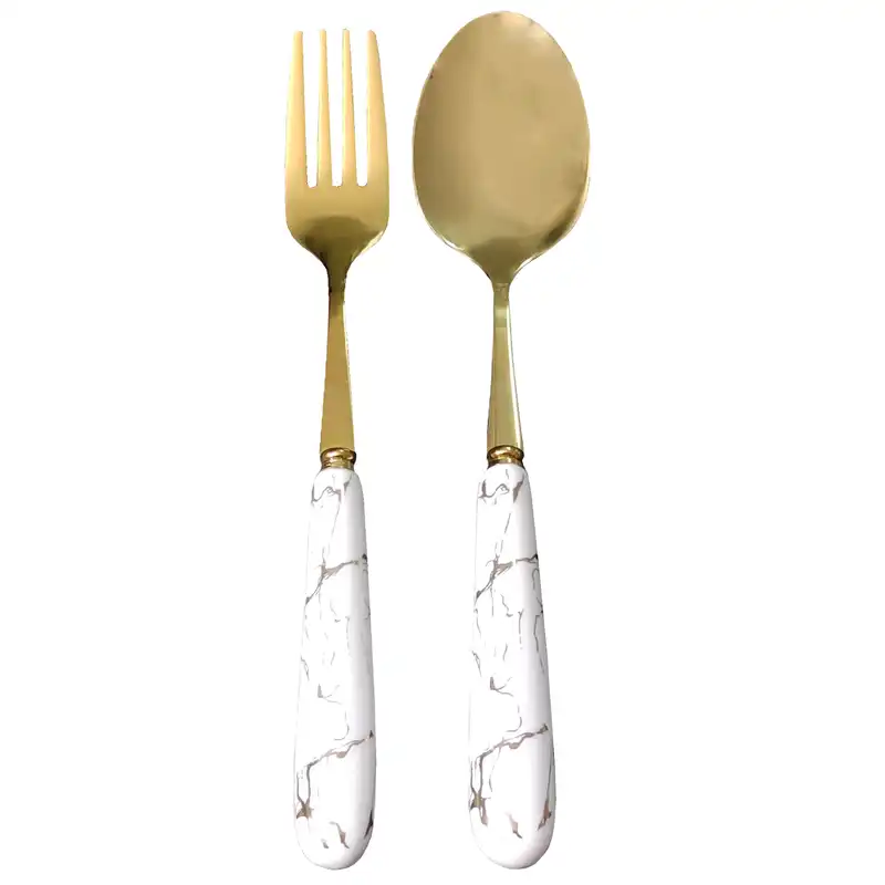 ست قاشق و چنگال غذاخوری 2 پارچه مدل ماربل