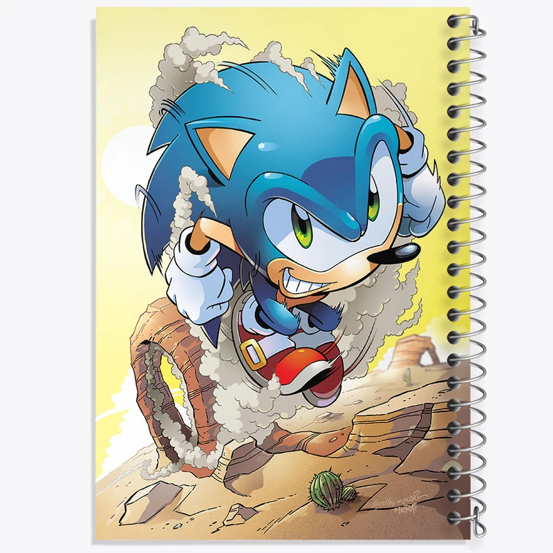 دفتر مشق 50 برگ خندالو طرح سونیک (Sonic) کد 37030