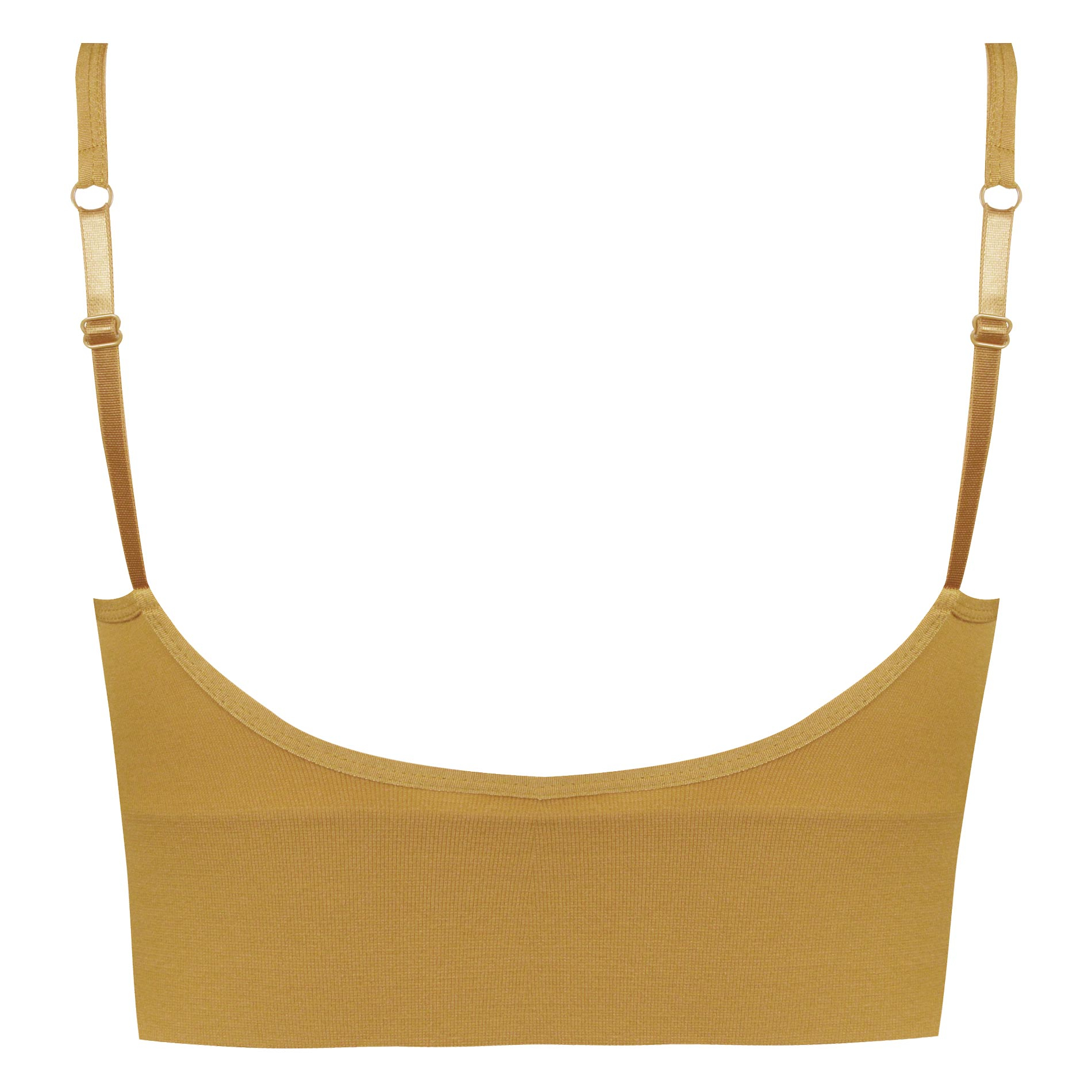 نیم تنه ورزشی زنانه ماییلدا مدل بدون فنر پددار کد 4564 رنگ خردلی