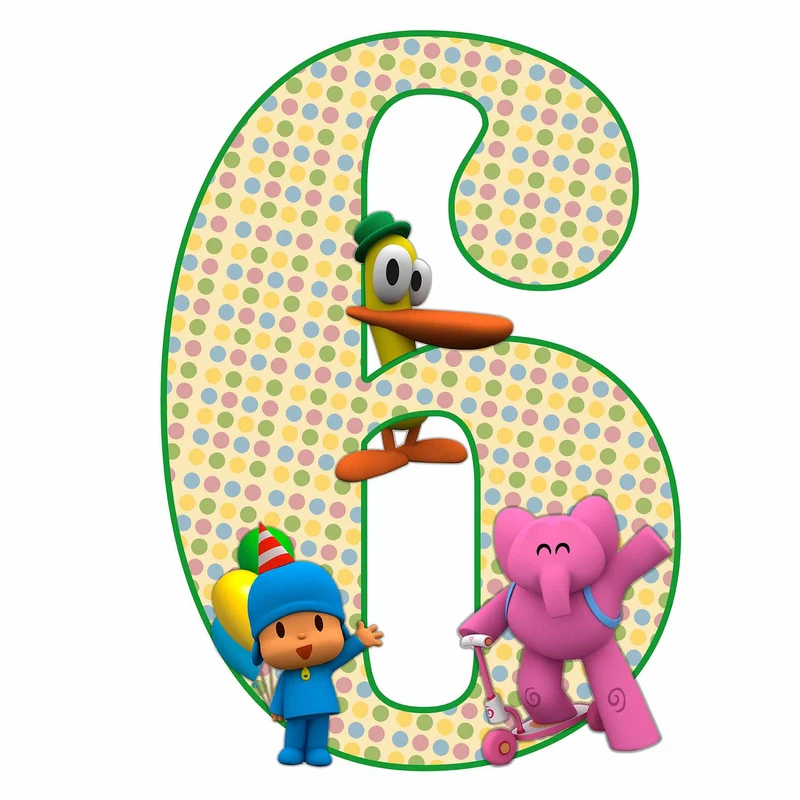 استند رومیزی مدل  تولد عدد 6 طرح پوکویو کد 666