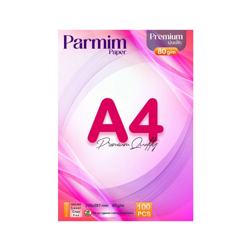 کاغذ A4 مدل پریمیوم بسته 100 عددی کاغذ A4 مدل پریمیوم بسته 100 عددی