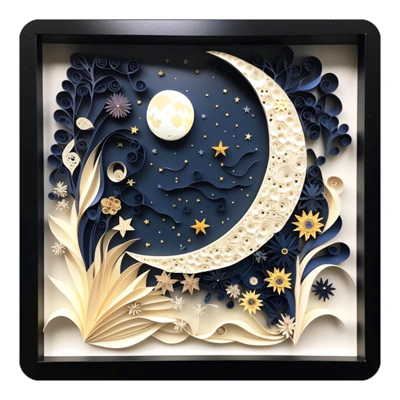 مگنت کاکتی طرح ماه و ستاره مدل mp54652