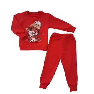 ست سویشرت و شلوار دخترانه مدل پیشی