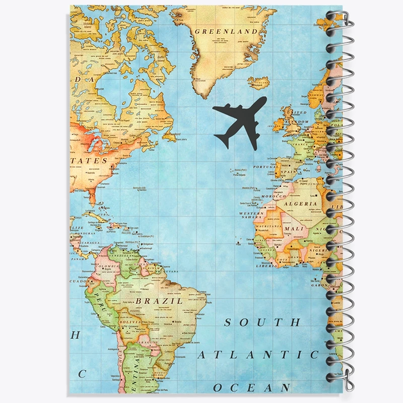 دفتر مشق 50 برگ خندالو طرح جهانگردی کد F1634