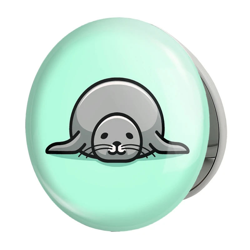 آینه جیبی خندالو طرح حیوانات آبزی فک مدل تاشو کد 28159 