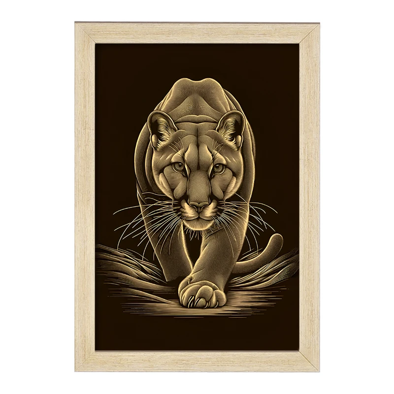 تابلو خندالو مدل ببر کد F11440