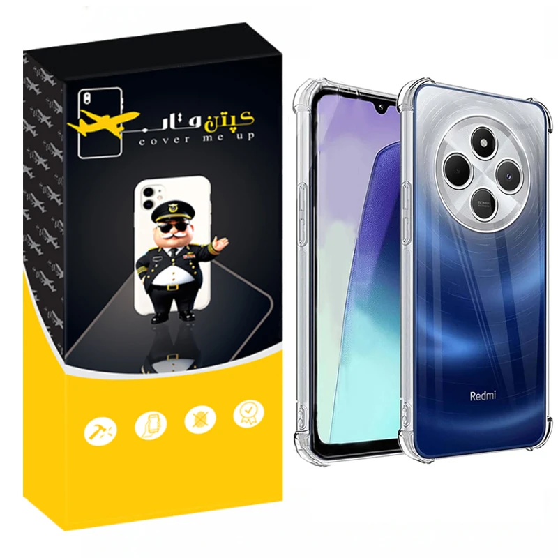 کاور کپتن قاب مدل Crystal مناسب برای گوشی موبایل شیائومی Redmi 14c / Poco C75
