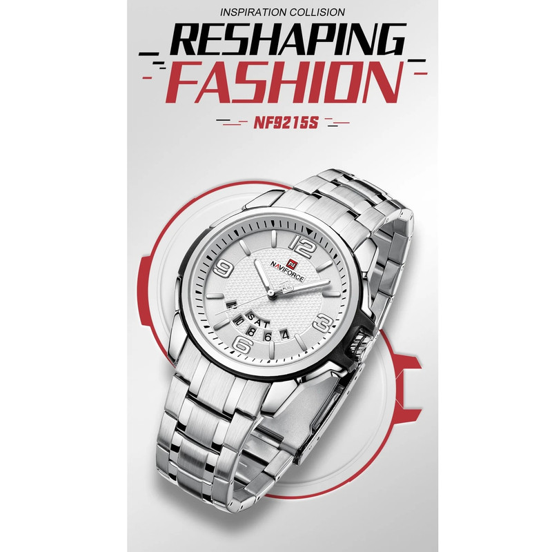 ساعت مچی عقربه‌ای مردانه نیوی فورس مدل NF9215SW