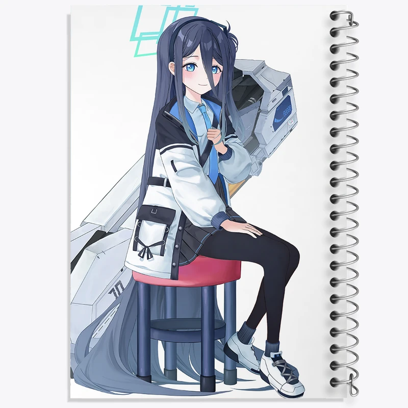 دفتر نقاشی 50 برگ خندالو طرح بازی آرشیو آبی (Blue Archive) کد 34293