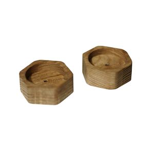 نقد و بررسی جاشمعی چوبی وودلندزون مدل شش ضلعی بسته 2 عددی توسط خریداران