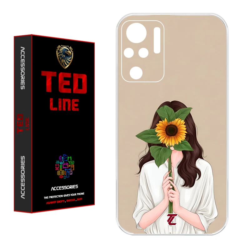 کاور تدلاین طرح دختر آفتابگردان کد 1153 مناسب برای گوشی موبایل شیائومی Redmi Note 10 4G / Note 10S / Poco M5S
