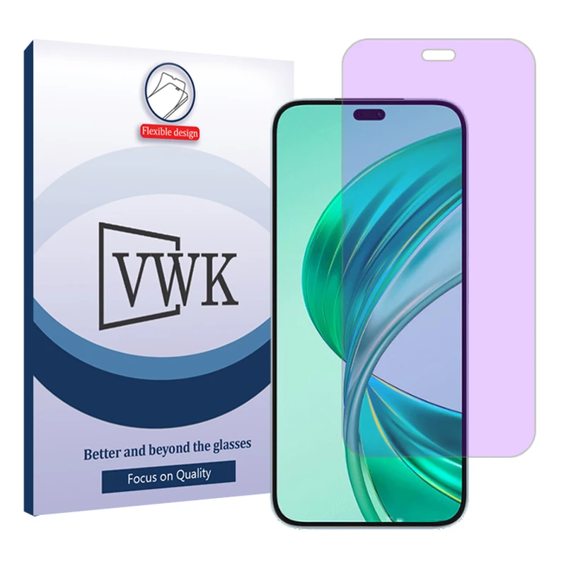 محافظ صفحه نمایش ضداشعه بنفش وی دبلیو کی مدل Tough مناسب برای گوشی موبایل آنر X8b