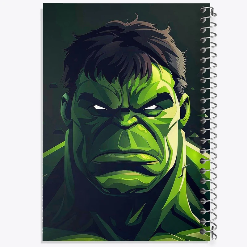 دفتر ژورنال نویسی 50 برگ خندالو مدل نقطه ای طرح هالک مارول (Marvel) کد N1765