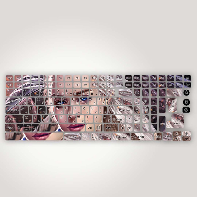 برچسب حروف فارسی کیبورد مدل daenerys targaryen fan artwork کد K-321 