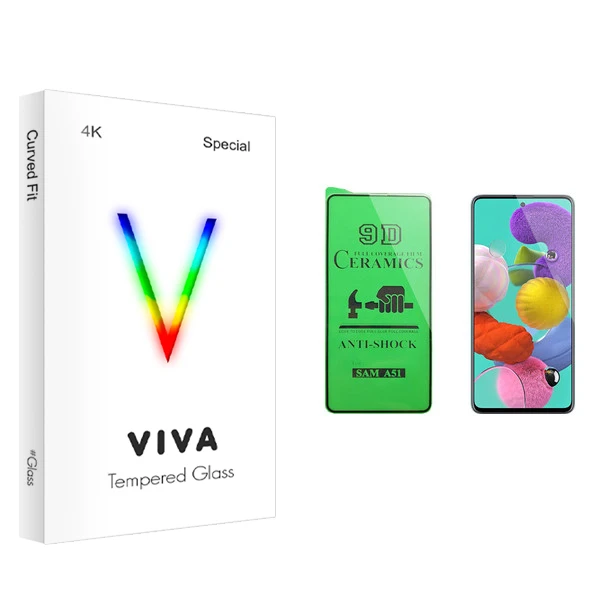 محافظ صفحه نمایش سرامیکی ویوا مدل 4K مناسب برای گوشی موبایل سامسونگ Galaxy A51