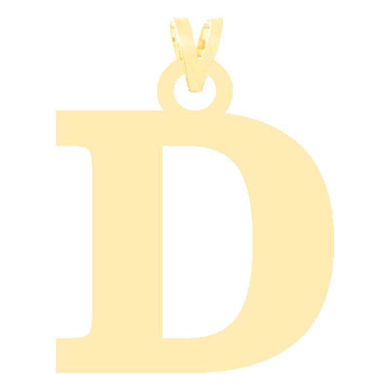 آویز گردنبند طلا 18 عیار زنانه کرابو طرح D مدل Kr3600