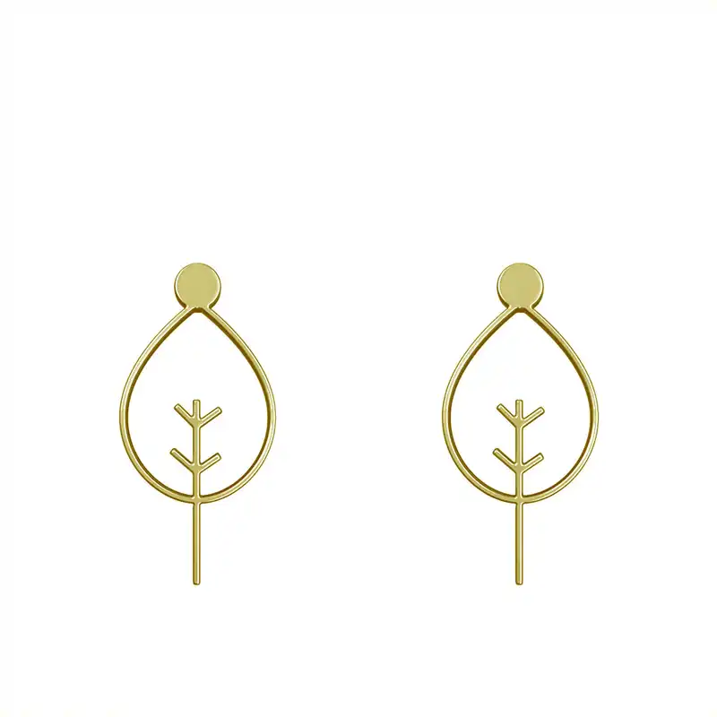 گوشواره طلا 18 عیار زنانه مدوپد مدل درخت کد GA1-15775