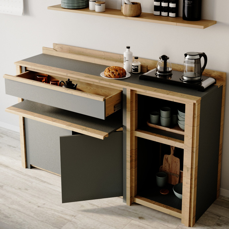 کنسول مدل Wooden Dream Coffee Bar