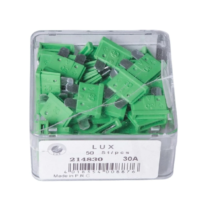 فیوز 30 آمپر مدل یدک لوکس بسته 50 عددی