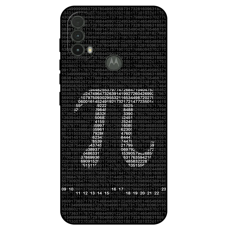 کاور مگافون طرح عدد پی مدل 7240 مناسب برای گوشی موبایل موتورولا Moto E40