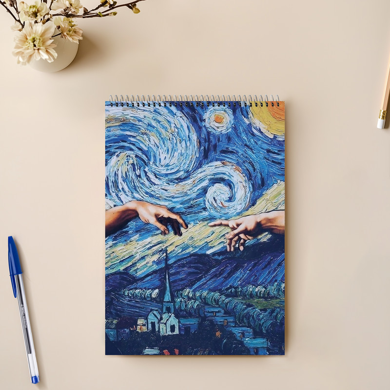 دفتر شطرنجی 100 برگ مدل آفرينش