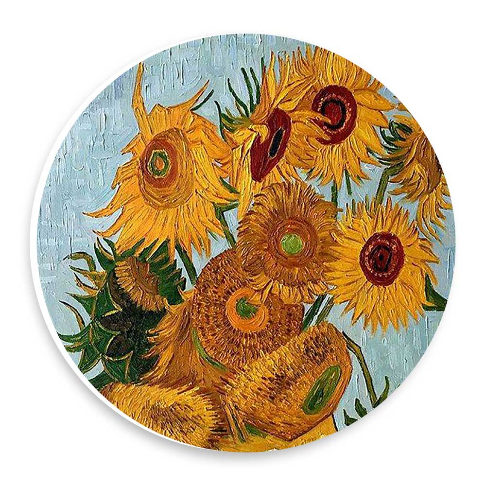  دیوارکوب طرح نقاشی گل های آفتابگردان مدل wtb1083