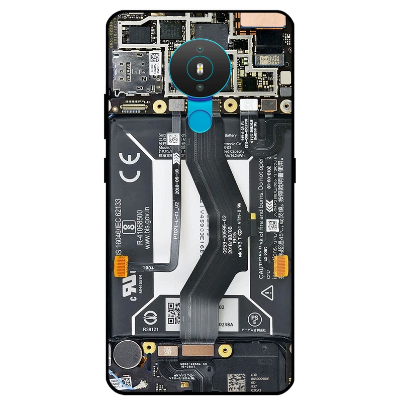 کاور مگافون طرح برد موبایل مدل 8004 مناسب برای گوشی موبایل نوکیا 1.4     