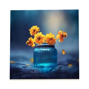 کاشی طرح گلدان شیشه ای کد f34